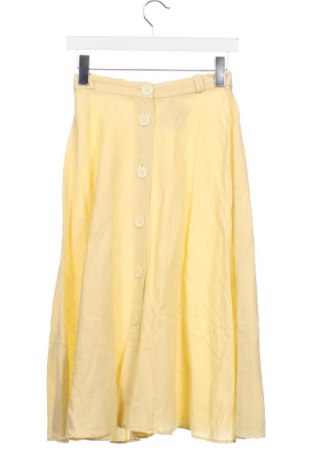 Пола Zara, Размер XS, Цвят Жълт, Цена 39,10 лв.