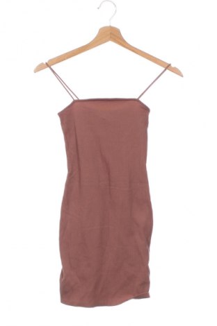 Kleid Bershka, Größe XS, Farbe Braun, Preis 15,22 €