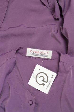 Γυναικείο πουκάμισο Karen Scott, Μέγεθος M, Χρώμα Βιολετί, Τιμή 21,65 €