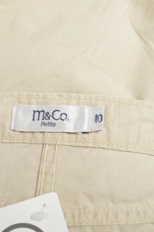 Дамски къс панталон M&Co., Размер M, Цвят Бежов, Цена 23,00 лв.