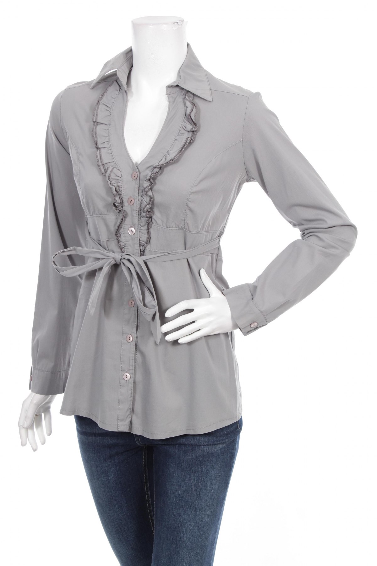 Γυναικείο πουκάμισο, Μέγεθος M, Χρώμα Γκρί, Τιμή 14,95 €
