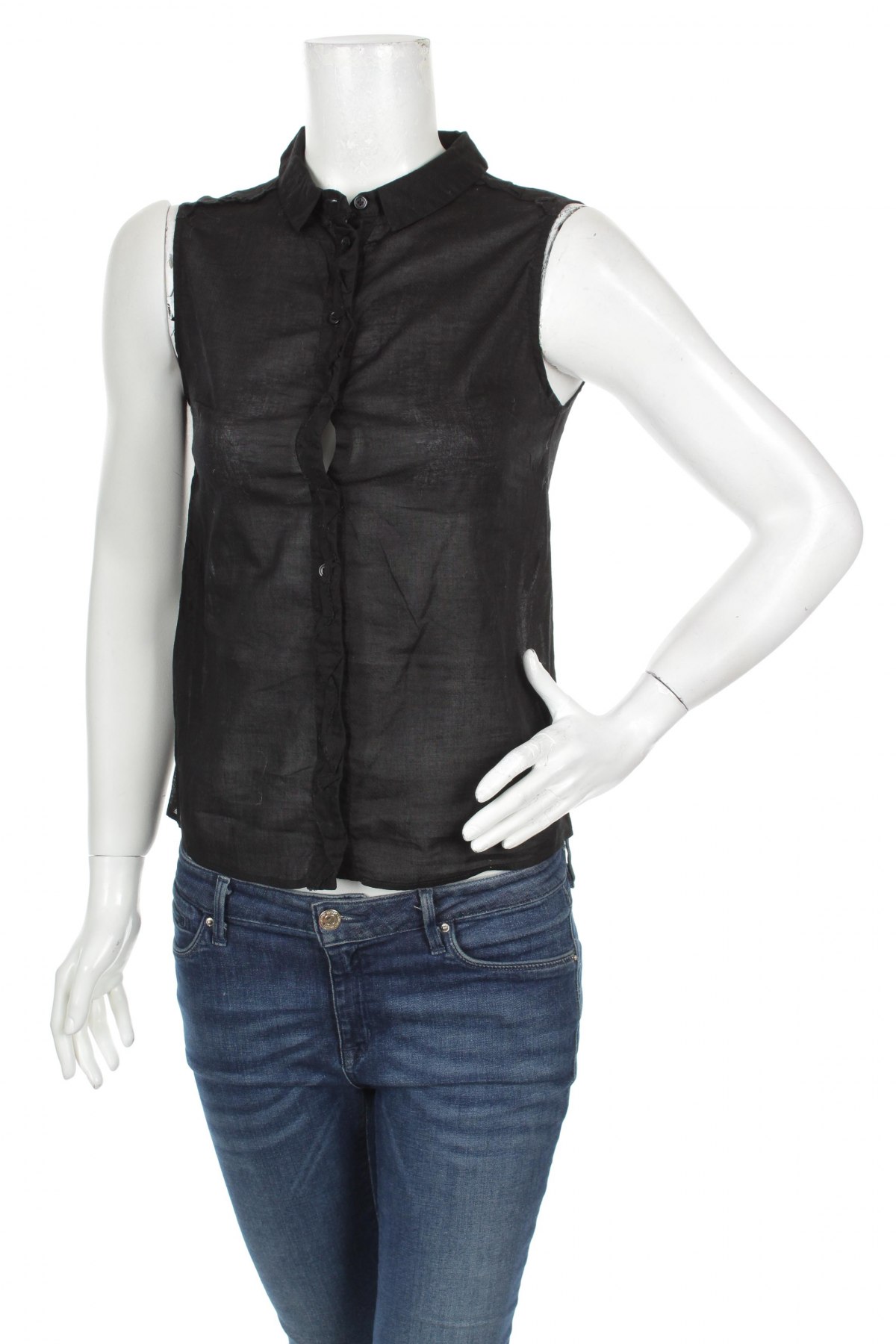 Γυναικείο πουκάμισο Capasca, Μέγεθος S, Χρώμα Μαύρο, Τιμή 13,96 €