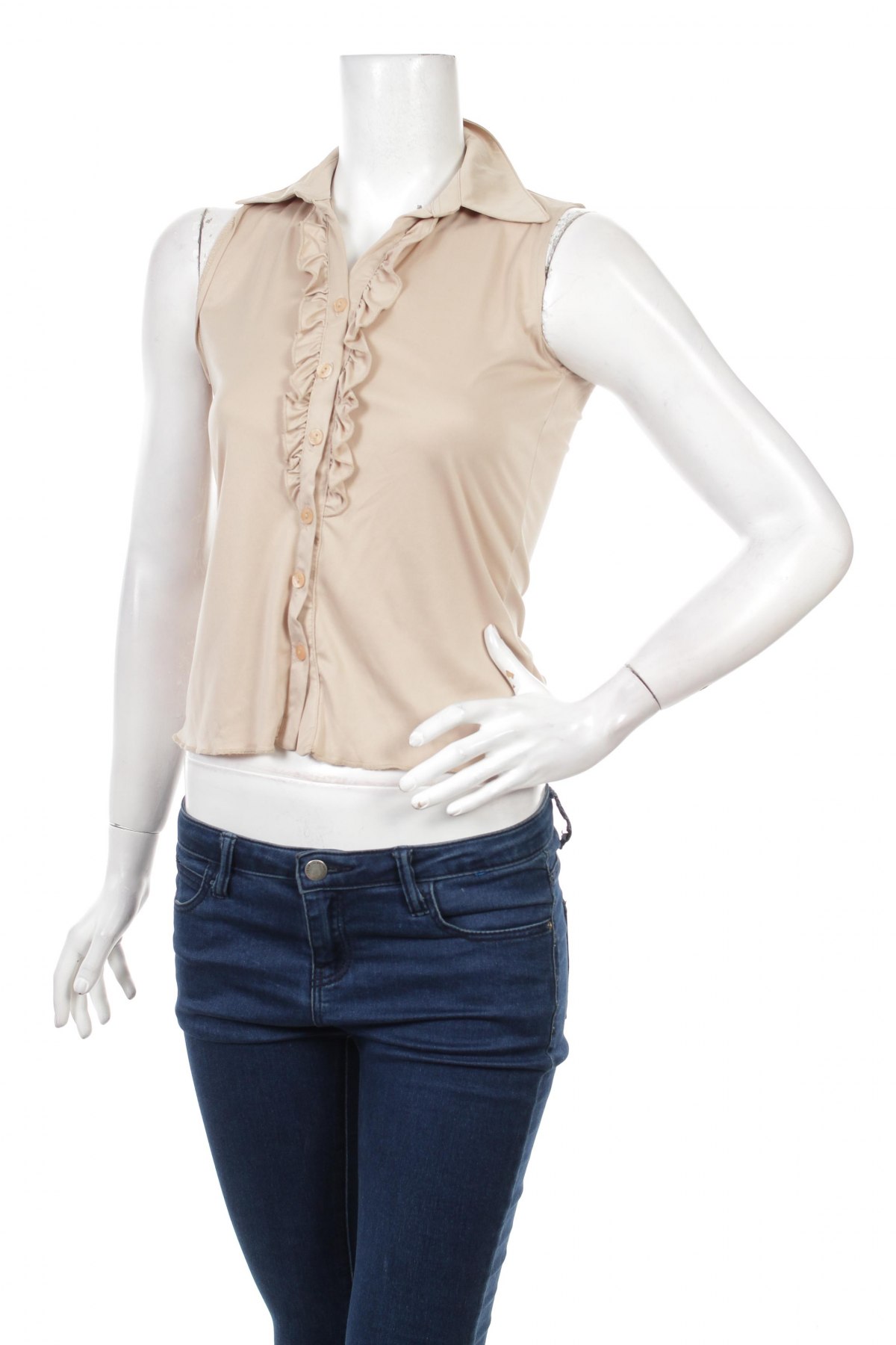 Γυναικείο πουκάμισο Colloseum, Μέγεθος M, Χρώμα  Μπέζ, Τιμή 16,08 €