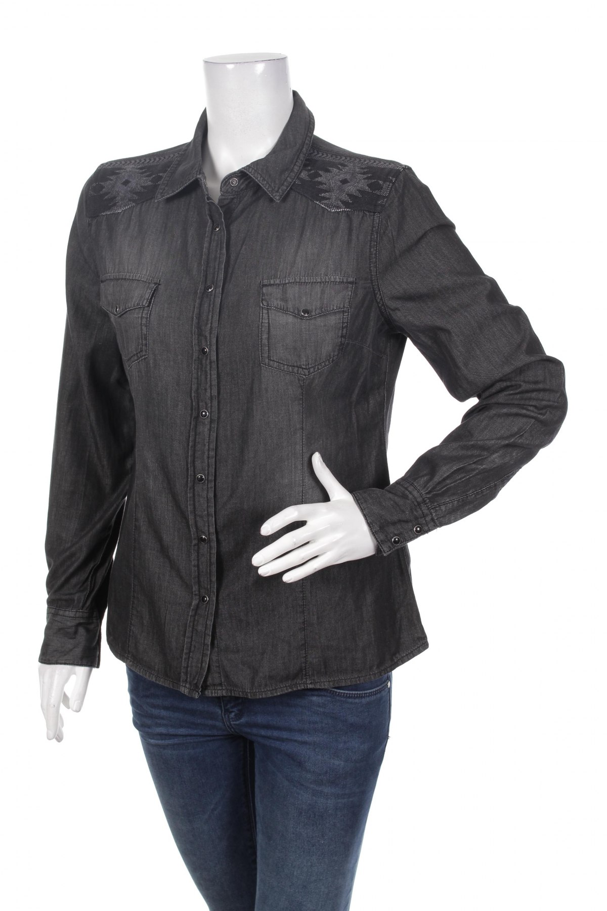 Γυναικείο πουκάμισο Esmara, Μέγεθος M, Χρώμα Μαύρο, Τιμή 15,98 €
