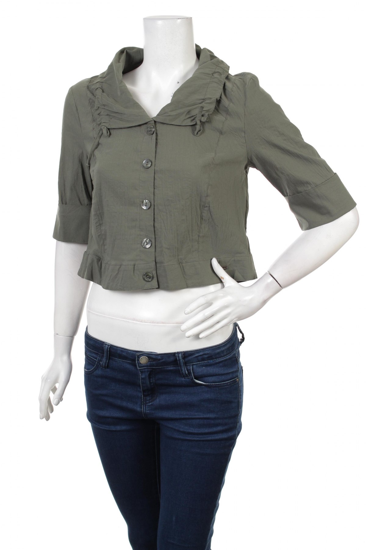 Γυναικείο πουκάμισο Gina Laura, Μέγεθος S, Χρώμα Πράσινο, Τιμή 22,68 €