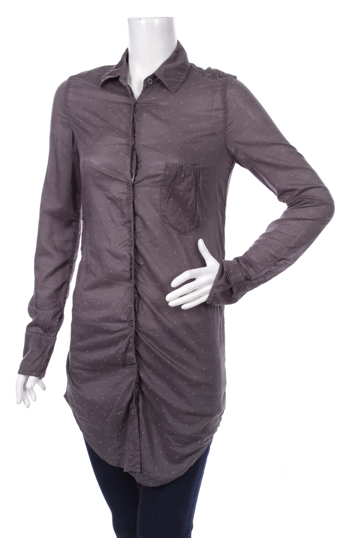 Γυναικείο πουκάμισο Jnby, Μέγεθος S, Χρώμα Γκρί, Τιμή 17,53 €