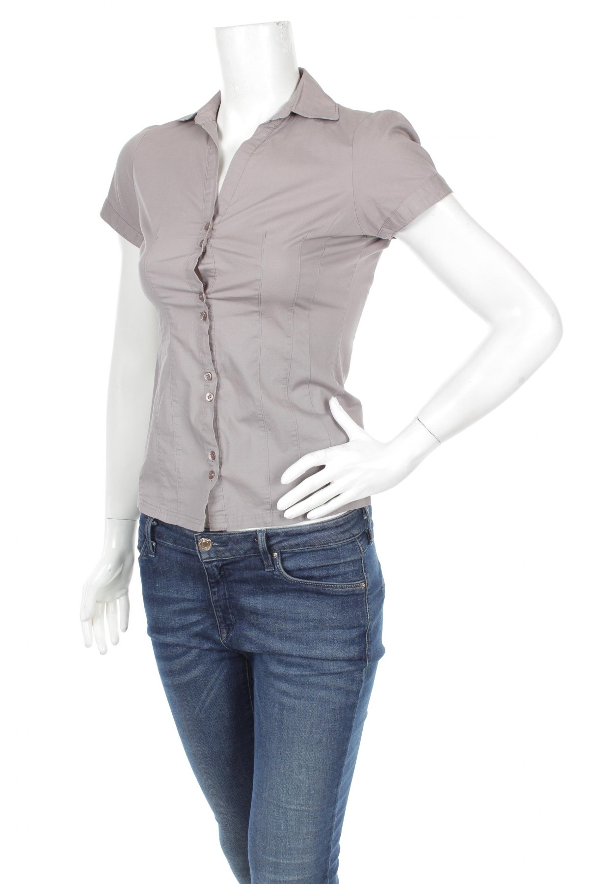 Γυναικείο πουκάμισο Mim, Μέγεθος S, Χρώμα Γκρί, Τιμή 12,89 €