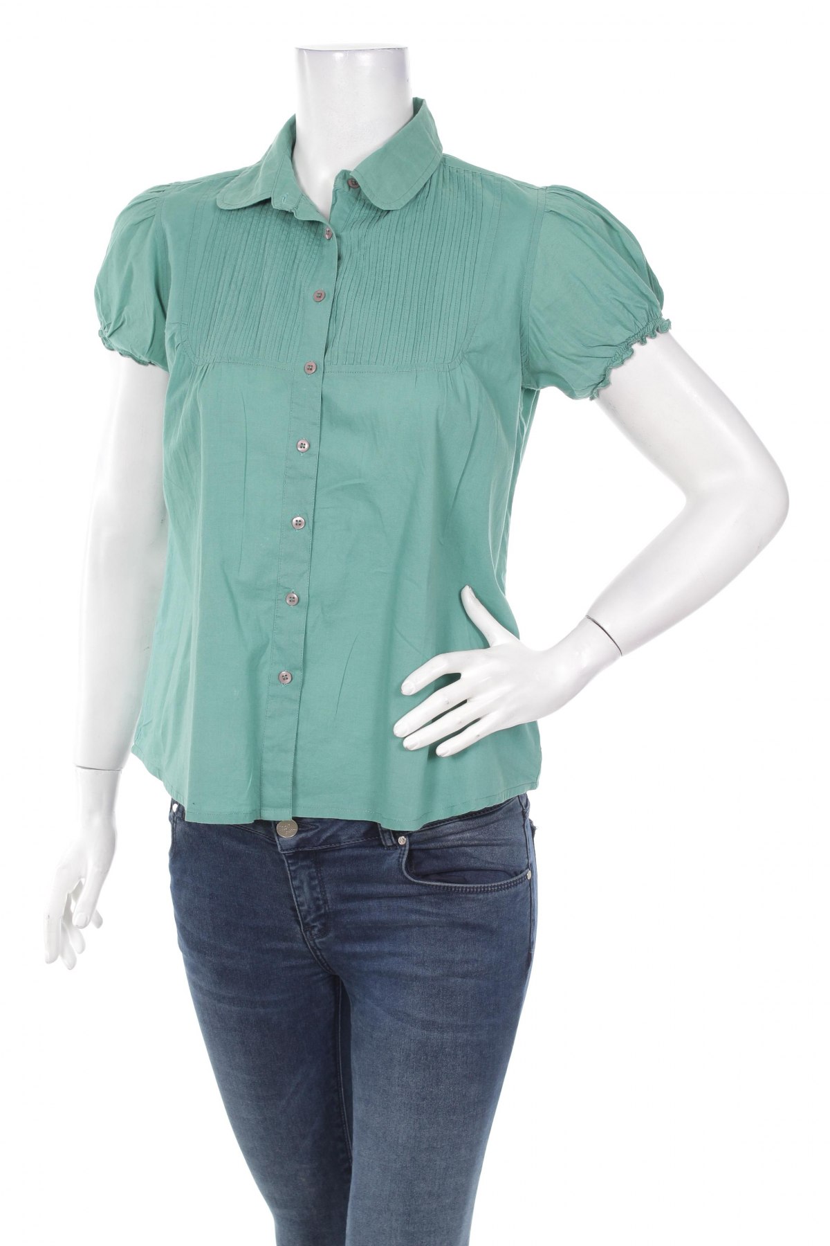 Γυναικείο πουκάμισο Mudo, Μέγεθος M, Χρώμα Πράσινο, Τιμή 10,82 €
