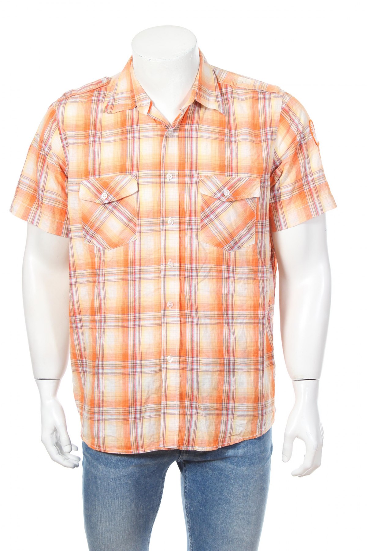 Мъжка риза Cherokee, Размер M, Цвят Многоцветен, Цена 19,00 лв.