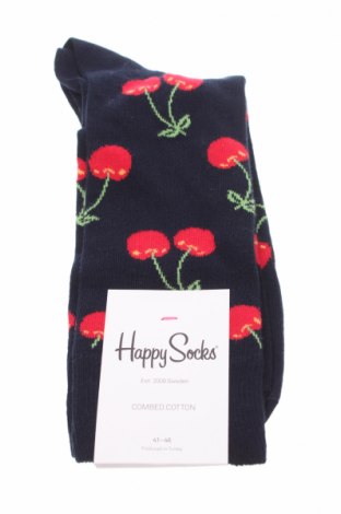 Чорапи Happy Socks, Размер L, Цвят Син, 86% памук, 12% полиамид, 2% еластан, Цена 15,08 лв.