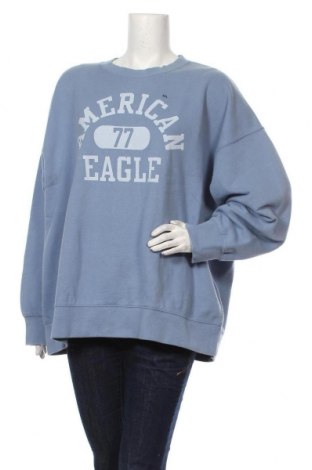 Дамска блуза American Eagle, Размер XXL, Цвят Син, 80% памук, 20% полиестер, Цена 64,35 лв.