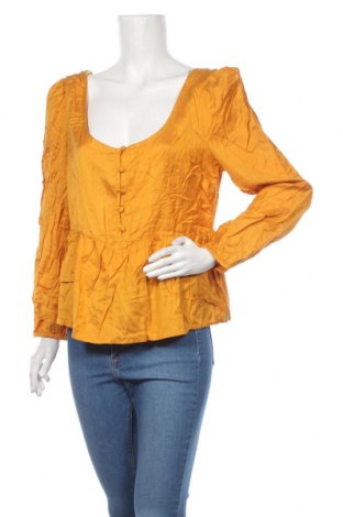Дамска блуза Anko, Размер XL, Цвят Жълт, 68% вискоза, 22% памук, 10% лен, Цена 27,30 лв.
