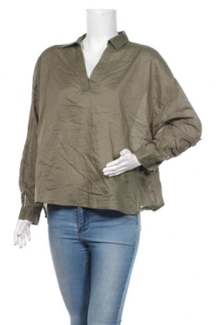 Дамска блуза C&A, Размер XL, Цвят Зелен, 100% памук, Цена 27,30 лв.