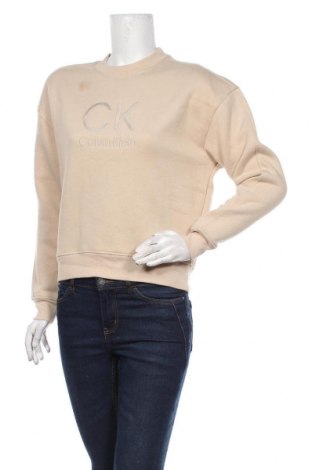 Damen Shirt Calvin Klein, Größe S, Farbe Beige, 44% Baumwolle, 35% Polyester, 21% Modal, Preis 24,33 €