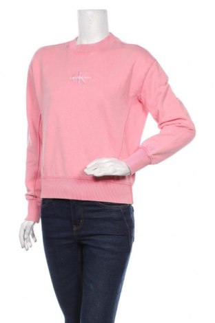 Bluzka damska Calvin Klein Jeans, Rozmiar S, Kolor Różowy, Bawełna, Cena 357,84 zł