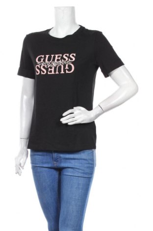 Damen Shirt Guess, Größe S, Farbe Schwarz, 60% Baumwolle, 40% Modal, Preis 47,76 €