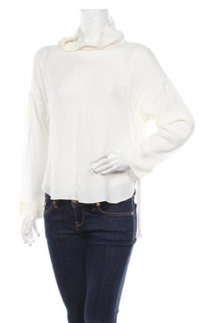 Дамска блуза Massimo Dutti, Размер M, Цвят Бял, Коприна, Цена 45,00 лв.