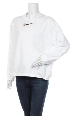 Дамска блуза Nike, Размер XL, Цвят Бял, Памук, Цена 66,75 лв.