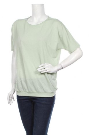 Дамска блуза Q/S by S.Oliver, Размер L, Цвят Зелен, 50% памук, 50% полиестер, Цена 44,85 лв.