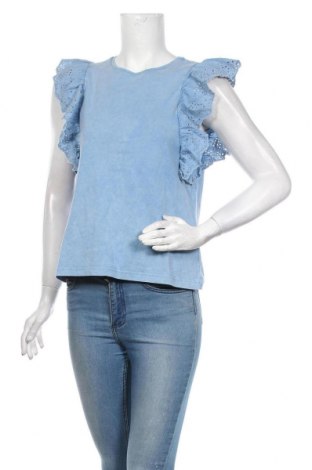 Damen Shirt Vero Moda, Größe S, Farbe Blau, Baumwolle, Preis 17,18 €
