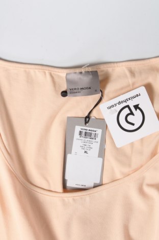 Γυναικεία μπλούζα Vero Moda, Μέγεθος XL, Χρώμα  Μπέζ, 93% βαμβάκι, 7% ελαστάνη, Τιμή 11,14 €
