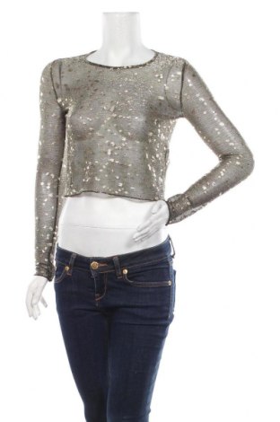 Bluză de femei Zara, Mărime S, Culoare Auriu, 50% fire din metal, 50% poliester, Preț 157,89 Lei