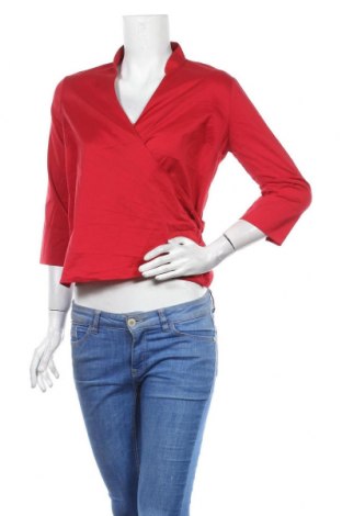 Γυναικεία μπλούζα Zara, Μέγεθος L, Χρώμα Κόκκινο, 63% βαμβάκι, 37% πολυεστέρας, Τιμή 8,91 €