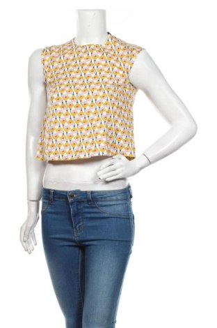 Дамска блуза Zara Trafaluc, Размер S, Цвят Многоцветен, 98% памук, 2% еластан, Цена 42,00 лв.
