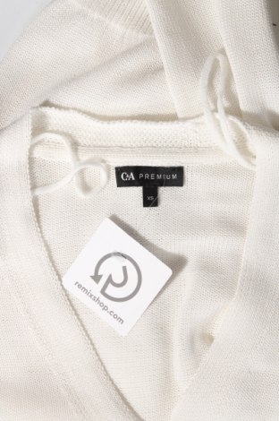 Дамска жилетка C&A, Размер XS, Цвят Бял, 72% памук, 28% полиамид, Цена 48,00 лв.