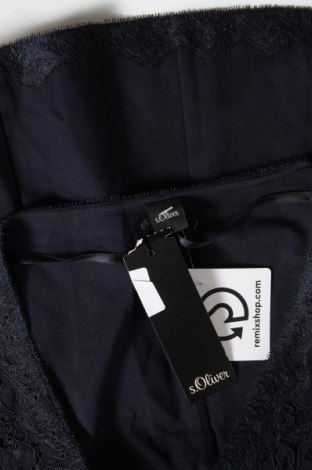 Дамска жилетка S.Oliver Black Label, Размер M, Цвят Син, 42% памук, 36% вискоза, 22% полиамид, Цена 36,57 лв.