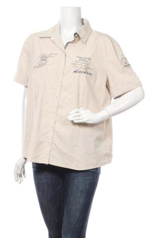 Γυναικείο πουκάμισο Gerry Weber, Μέγεθος XL, Χρώμα  Μπέζ, 79% βαμβάκι, 8% πολυαμίδη, 8% πολυεστέρας, 5% ελαστάνη, Τιμή 20,78 €
