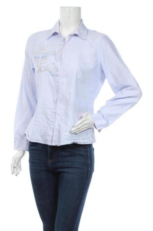 Дамска риза Gina Laura, Размер M, Цвят Син, 60% памук, 40% полиестер, Цена 27,30 лв.