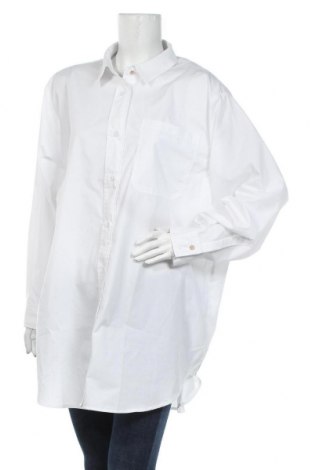 Γυναικείο πουκάμισο Kaffe, Μέγεθος XL, Χρώμα Λευκό, 80% πολυεστέρας, 20% βαμβάκι, Τιμή 37,52 €