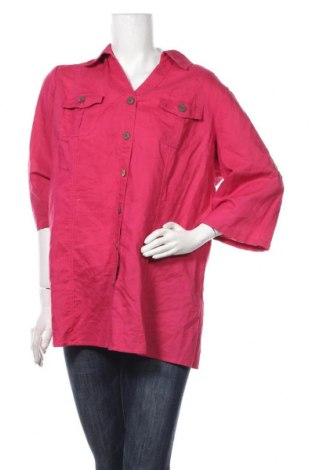 Дамска риза Nkd, Размер XL, Цвят Розов, 55% рамия, 45% памук, Цена 24,57 лв.