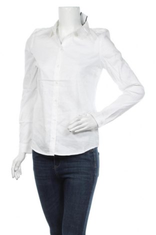 Γυναικείο πουκάμισο ONLY, Μέγεθος S, Χρώμα Λευκό, 76% βαμβάκι, 22% πολυαμίδη, 2% ελαστάνη, 5% άλλα νήματα, Τιμή 51,31 €