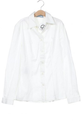 Damska koszula Prada, Rozmiar XS, Kolor Biały, 77% bawełna, 20% poliamid, 3% elastyna, Cena 960,20 zł