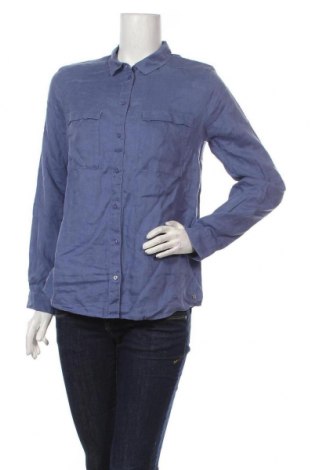 Γυναικείο πουκάμισο S.Oliver, Μέγεθος M, Χρώμα Μπλέ, 100% λινό, Τιμή 16,89 €