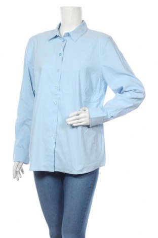 Dámská košile  Sheego, Velikost XL, Barva Modrá, 70% bavlna, 27% polyamide, 3% elastan, Cena  359,00 Kč