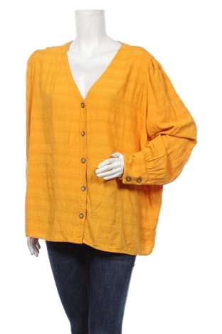 Дамска риза Yessica, Размер XL, Цвят Жълт, 67% вискоза, 33% модал, Цена 27,30 лв.