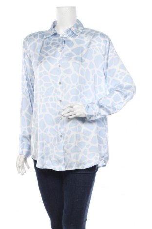 Γυναικείο πουκάμισο Zara, Μέγεθος M, Χρώμα Μπλέ, Πολυεστέρας, Τιμή 22,27 €