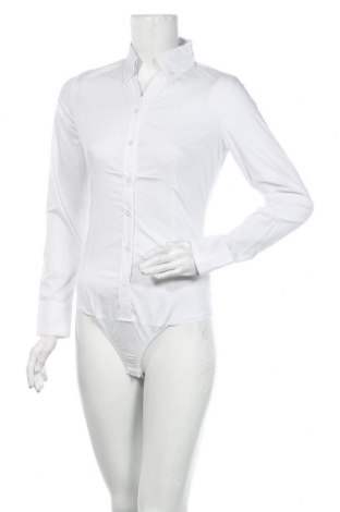 Γυναικείο πουκάμισο-κορμάκι Yes! Miss, Μέγεθος M, Χρώμα Λευκό, 72% βαμβάκι, 25% πολυεστέρας, 3% ελαστάνη, Τιμή 8,89 €