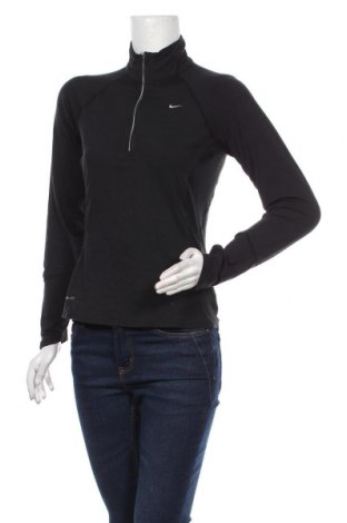 Дамска спортна блуза Nike, Размер S, Цвят Черен, 92% полиамид, 8% еластан, Цена 35,70 лв.