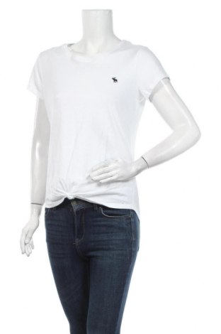 Дамска тениска Abercrombie & Fitch, Размер M, Цвят Бял, Памук, Цена 48,30 лв.