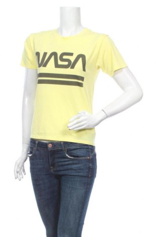 Damski T-shirt American Eagle, Rozmiar XXS, Kolor Żółty, 57% poliester, 41% wiskoza, 2% inny materiał, Cena 55,44 zł