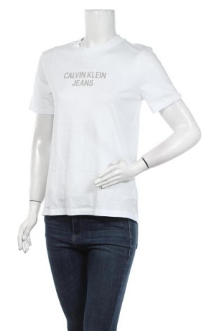 Dámské tričko Calvin Klein Jeans, Velikost S, Barva Bílá, Bavlna, Cena  802,00 Kč