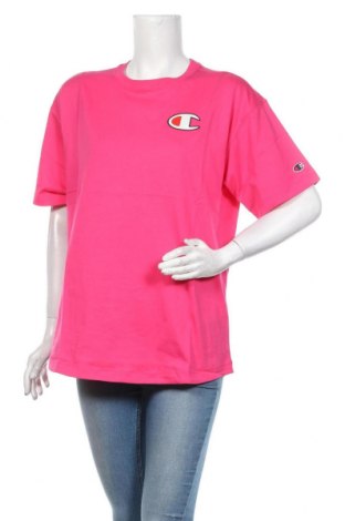 Γυναικείο t-shirt Champion, Μέγεθος XL, Χρώμα Ρόζ , Βαμβάκι, Τιμή 18,76 €