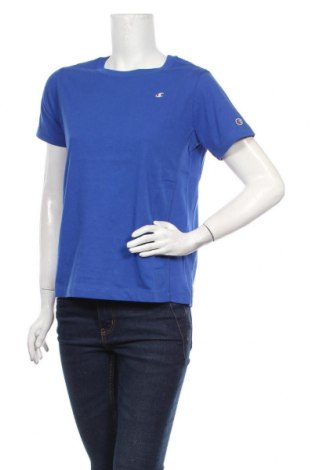 Γυναικείο t-shirt Champion, Μέγεθος S, Χρώμα Μπλέ, Βαμβάκι, Τιμή 16,88 €