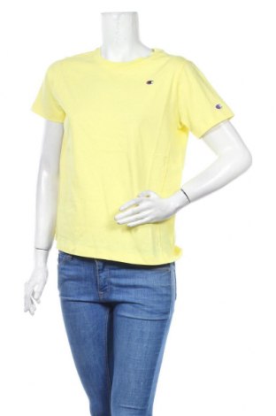 Damen T-Shirt Champion, Größe S, Farbe Gelb, Baumwolle, Preis 18,76 €