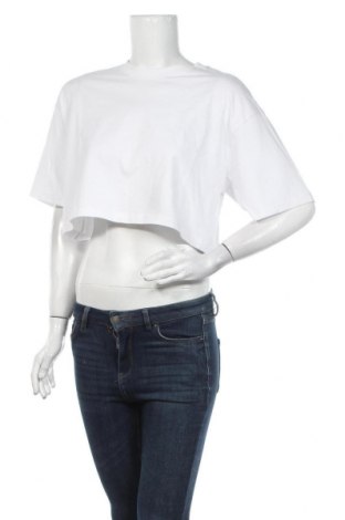 Дамска тениска Gina Tricot, Размер S, Цвят Бял, Памук, Цена 15,60 лв.