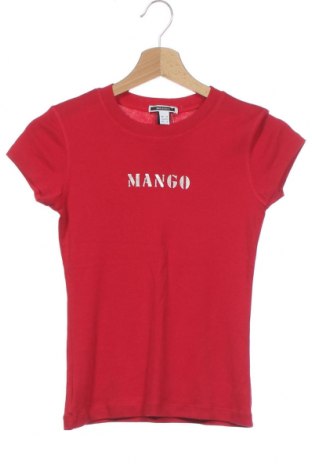 Damski T-shirt Mango, Rozmiar XS, Kolor Czerwony, Bawełna, Cena 70,37 zł